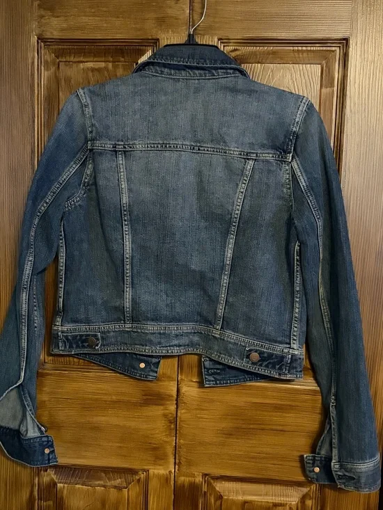 American Eagle Outfitters Medium Blue Denim Jacket 100% Cotton - Picture 2 of 8